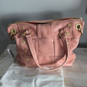 Hammitt Daniel Medium In Pink Sorbet Weave